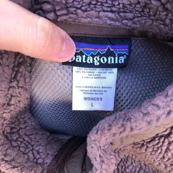 VINTAGE Patagonia Sherpa Jacket 'Triple Brown' Large - Picture 3 of 9